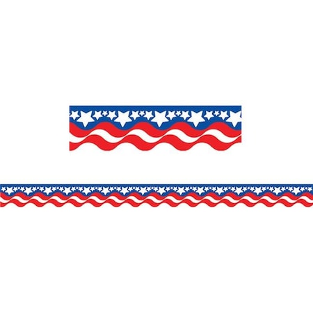 Teacher Created Resources Teacher Created Resources TCR4158-6 Patriotic Border Trim - Pack of 6 TCR4158-6